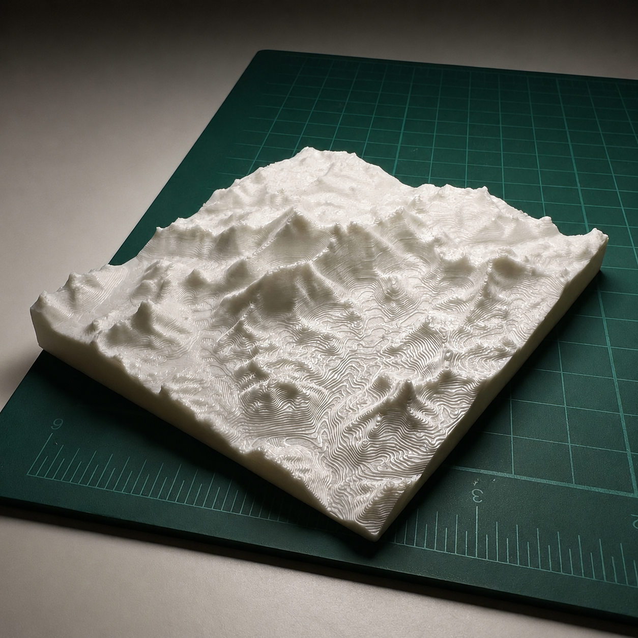 Mount Everest custom relief print